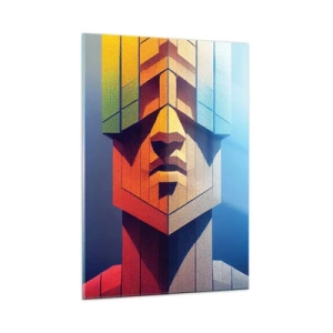 Üveg kép - Az elvek embere - 50x70 cm