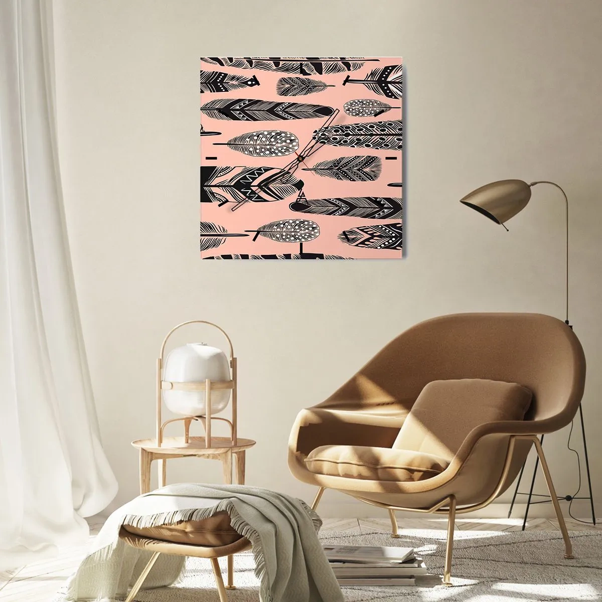 Falióra, Óra - Indiai gyűjtemény - 30x30 cm