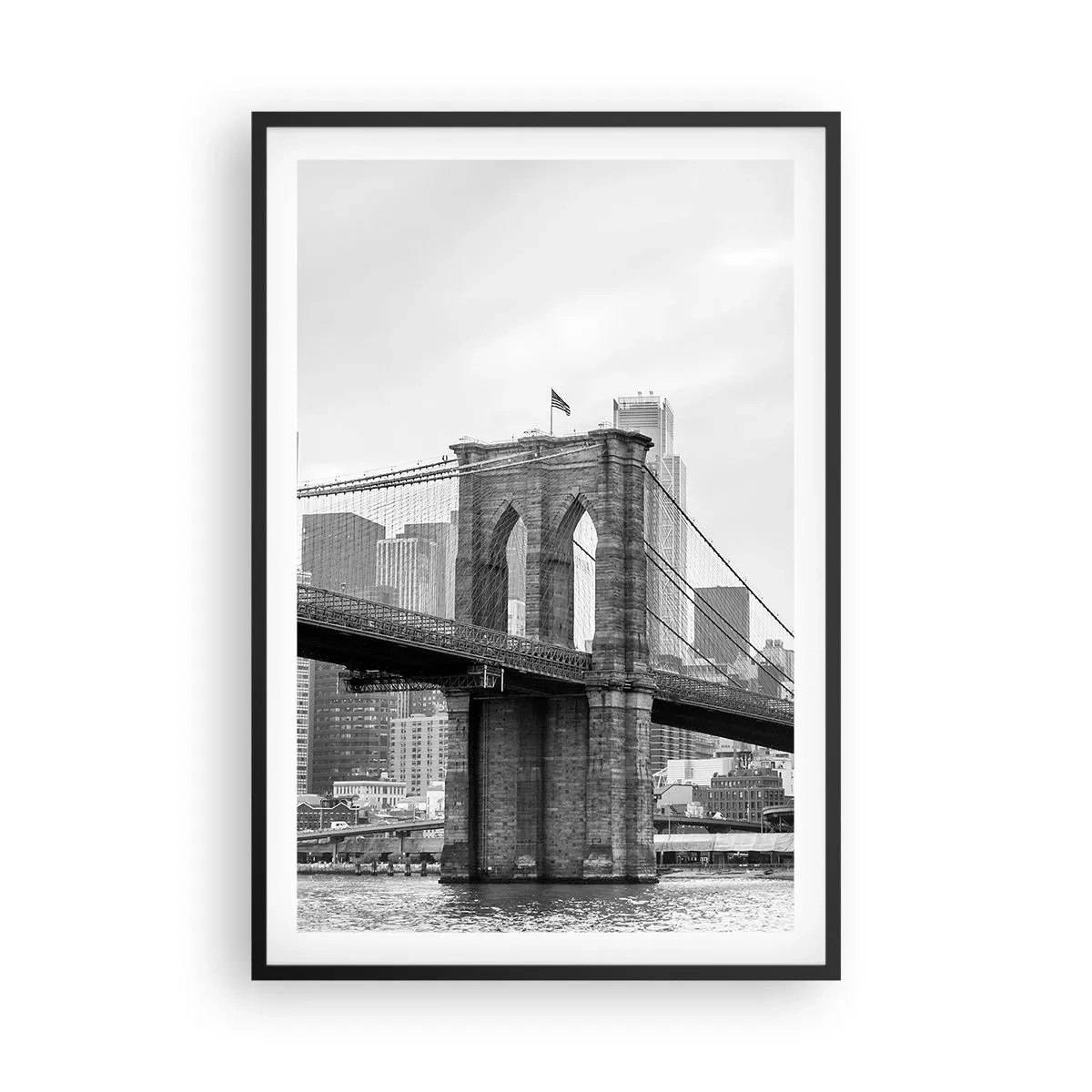 Poszter fehér keretben - New York-i hangulat - 61x91 cm
