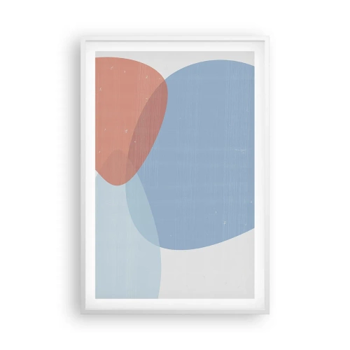 Poszter fekete keretben - Pasztell kapcsolatok - 61x91 cm