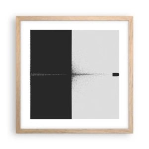 Poszter világos tölgy keretben - Egyenesen a cél felé - 40x40 cm