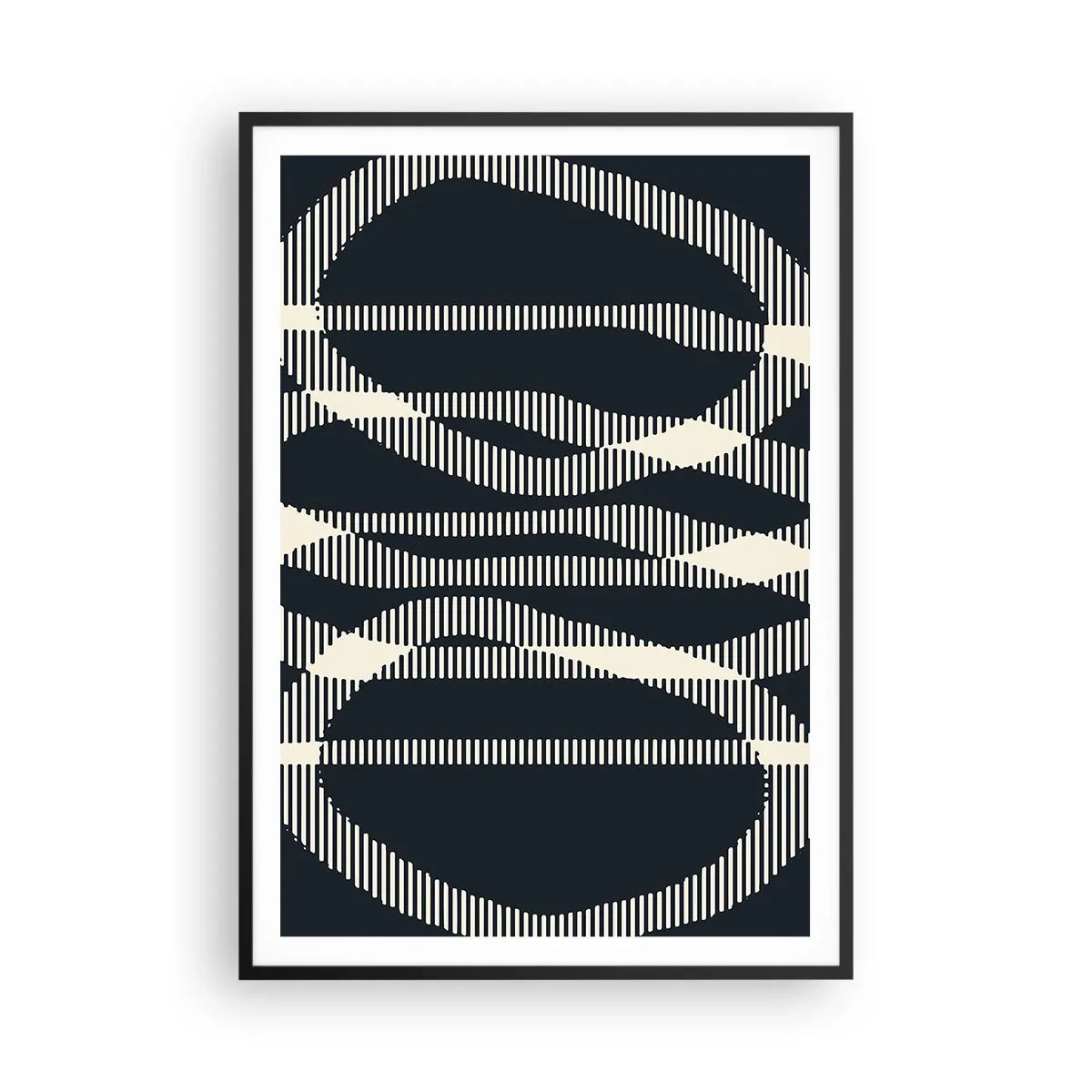 Poszter fehér keretben - Sötétség megtörése kísérlete - 70x100 cm