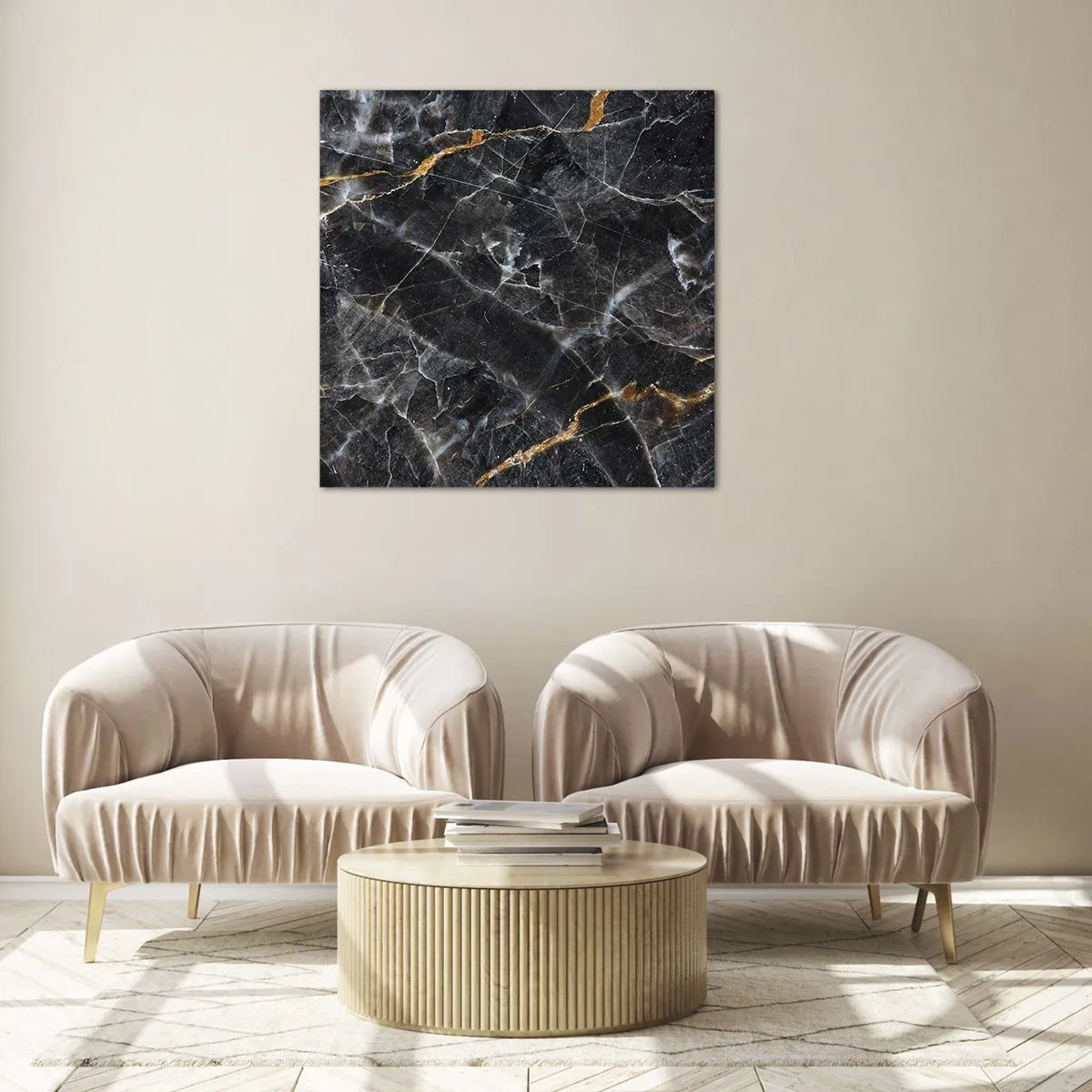 Üveg kép - A kő belső élete - 70x70 cm