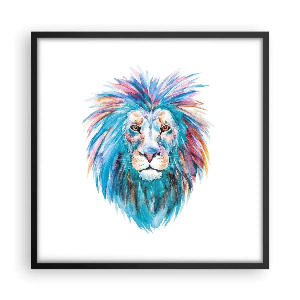 Poszter fehér keretben - Felvillanyozó aura - 50x50 cm