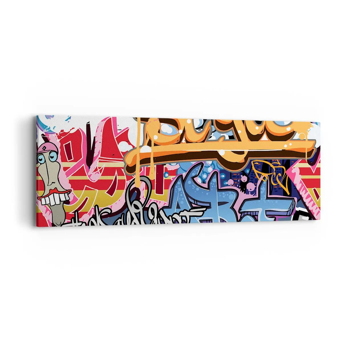 Vászonkép - Falfestmények, falfestmények, falfestmények... - 90x30 cm