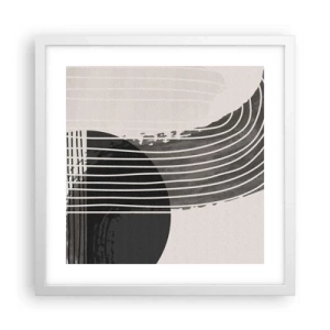Poszter fekete keretben - Oda és vissza - 40x40 cm