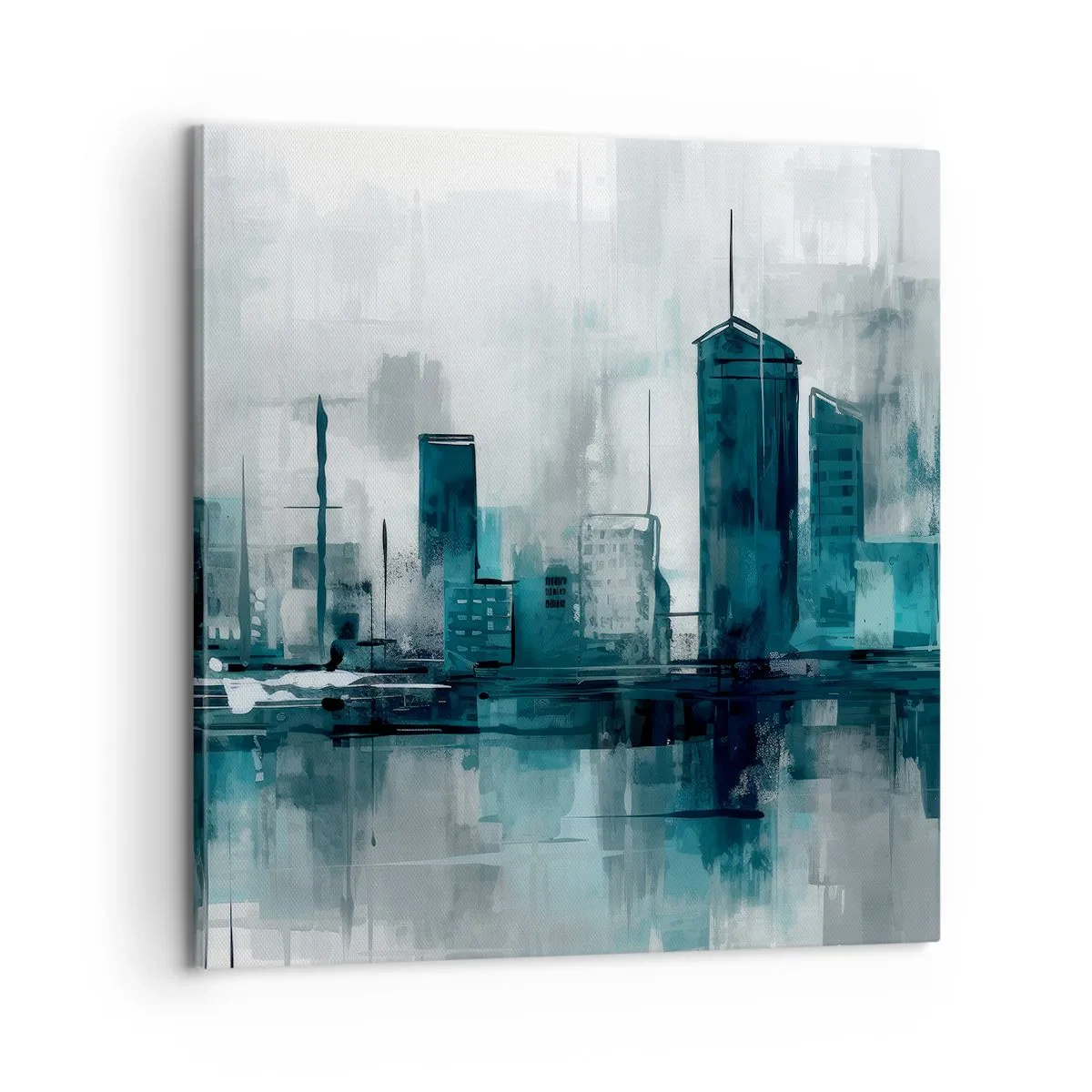 Vászonkép - Esőszínű város - 60x60 cm