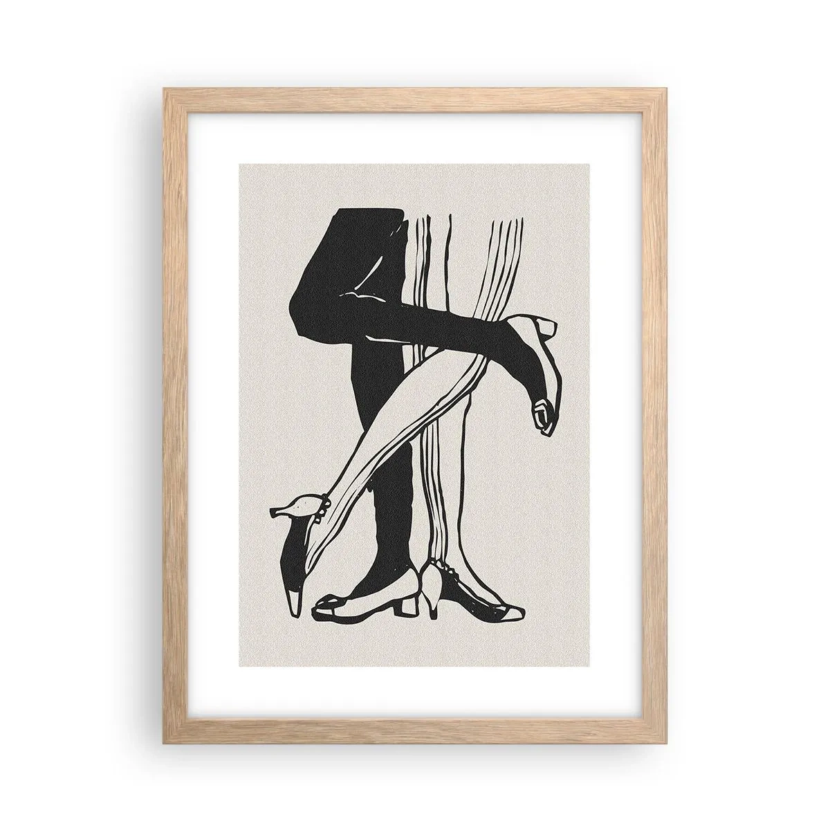 Poszter világos tölgy keretben - Női tulajdonság - 30x40 cm