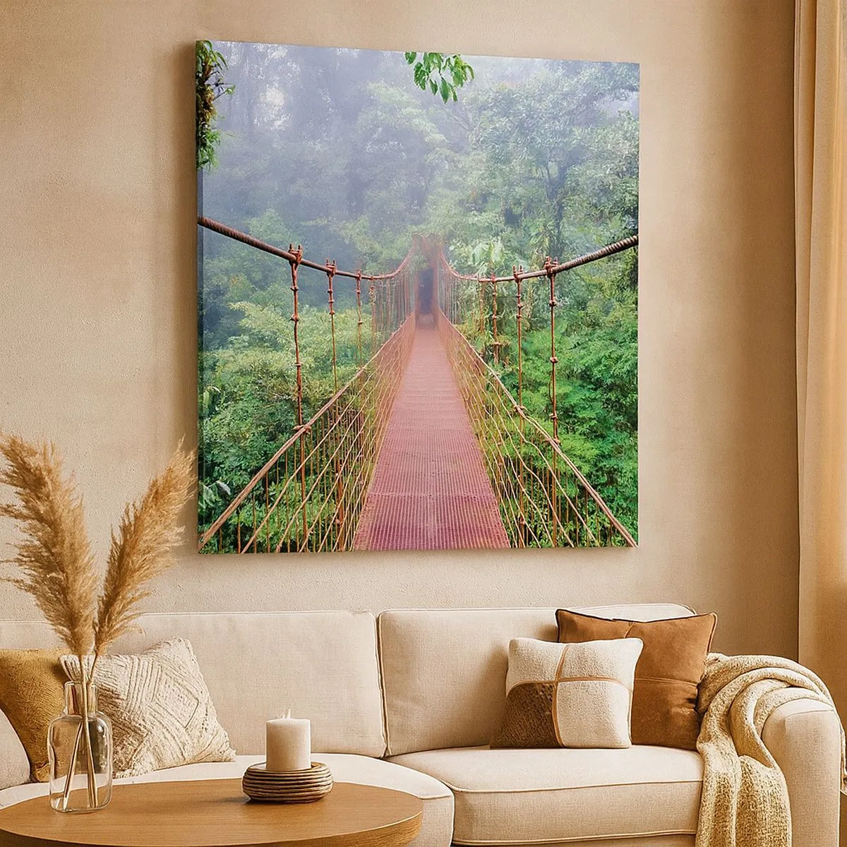 Vászonkép - A lomkoronák fölé függesztve - 30x30 cm