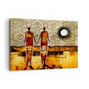 Vászonkép - Etnikai összetétel Afrika színeiben - 120x80 cm