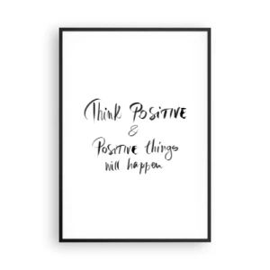 Poszter fehér keretben - Hogyan élj? - 70x100 cm