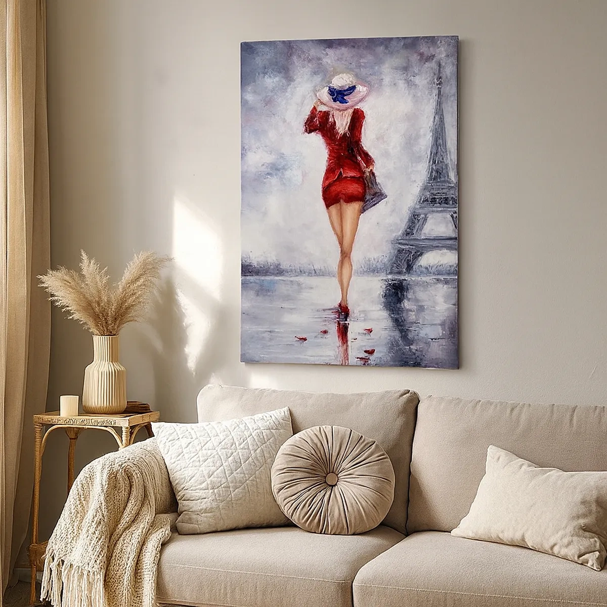 Vászonkép - Párizsi szimbólumok - 50x70 cm