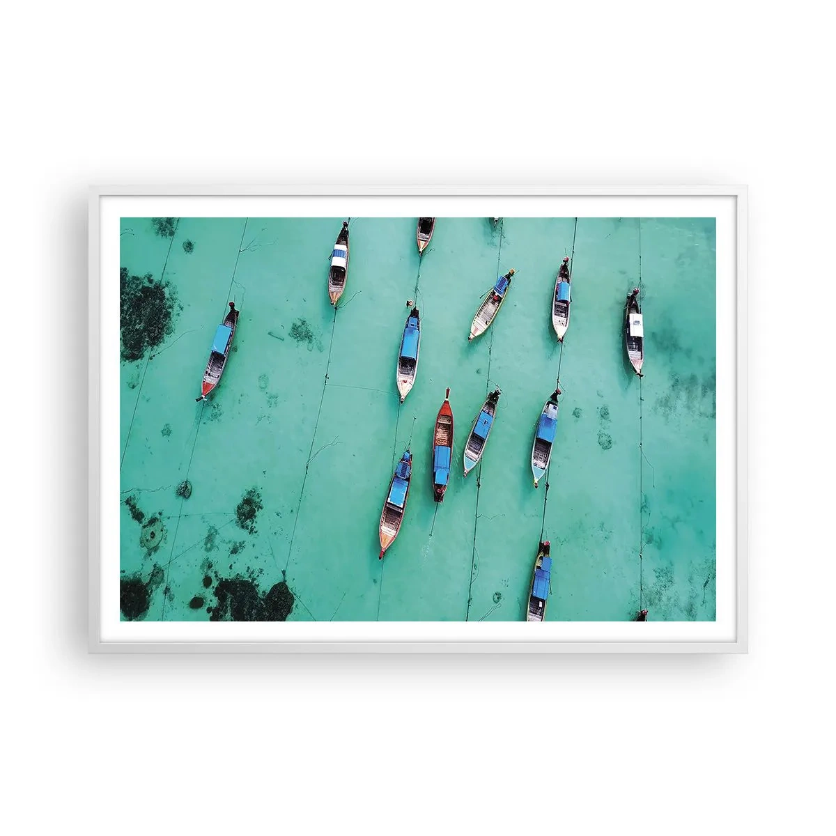 Poszter fekete keretben - Örömteli várakozásban - 100x70 cm