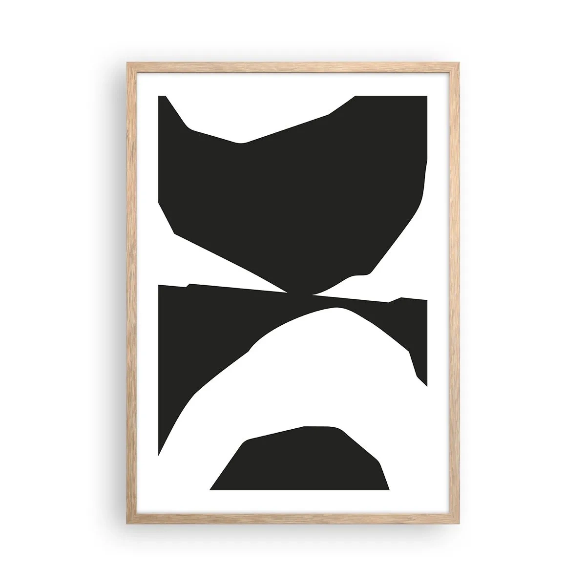 Poszter világos tölgy keretben - Pozitív-negatív - 50x70 cm