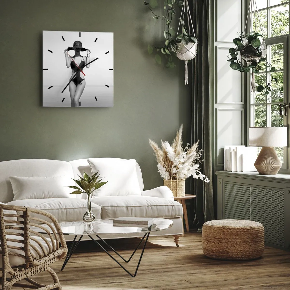 Falióra, Óra - A nevem Elegance - 40x40 cm