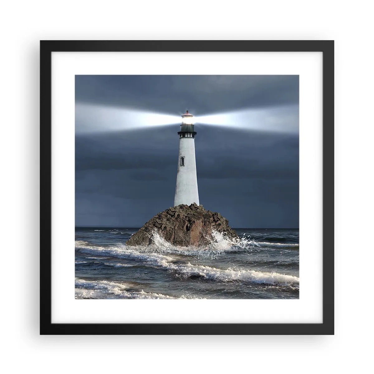 Poszter fehér keretben - Ide…ide…itt! - 40x40 cm