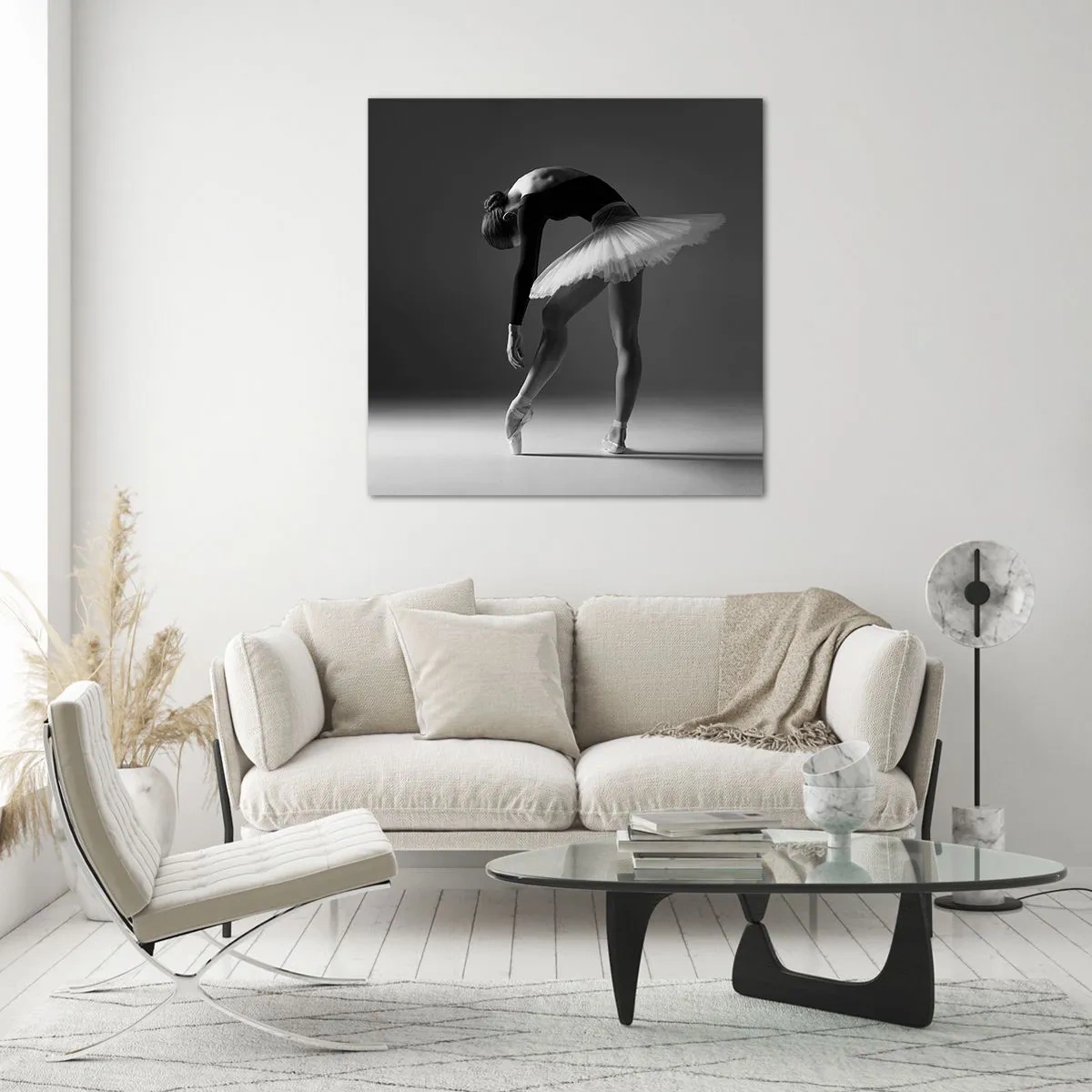 Üveg kép - Bella balerina - 30x30 cm