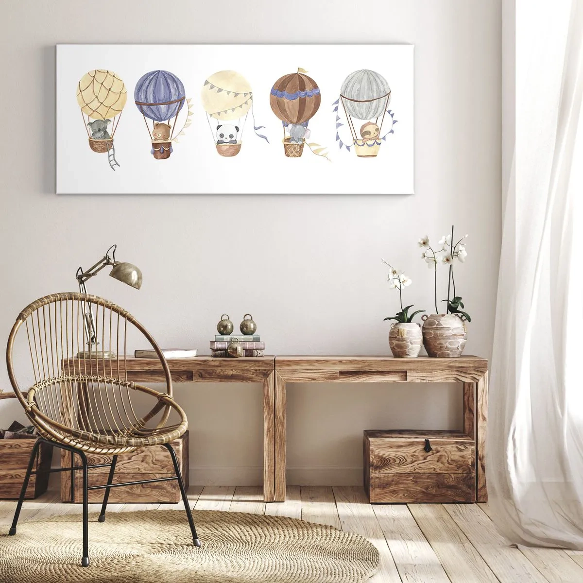 Vászonkép - Barátok egy utazáson - 100x40 cm