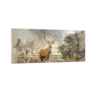 Üveg kép - Becsület – erő – méltóság - 100x40 cm