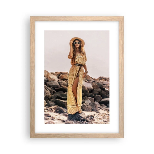 Poszter világos tölgy keretben - A kövek varázsa - 30x40 cm