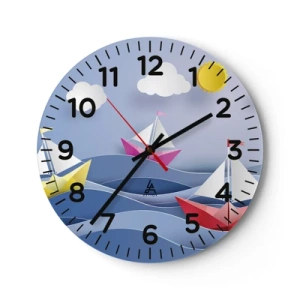 Falióra, Óra - Ó, milyen jó hintázni a hullámokban - 30x30 cm