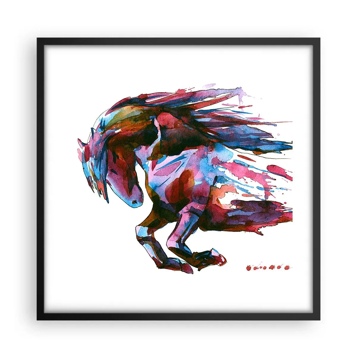 Poszter fehér keretben - Az elragadtatásban - 50x50 cm