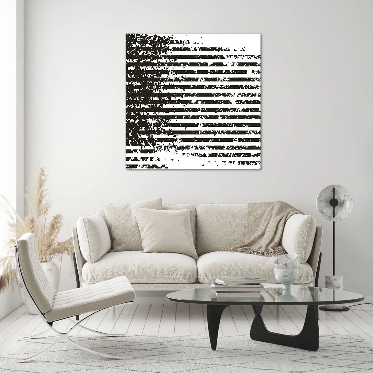 Üveg kép - Ritmus és zaj - 70x70 cm