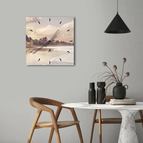 Falióra, Óra - A hullámok simogatása - 30x30 cm