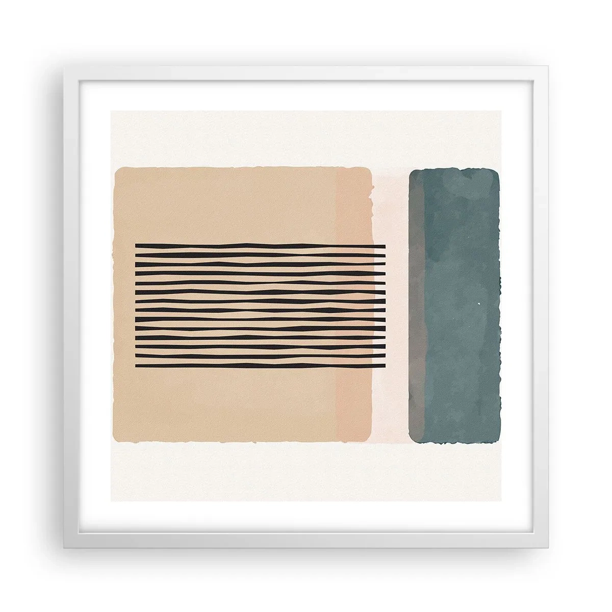 Poszter fekete keretben - Minden rendben - 50x50 cm