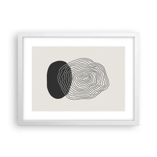 Poszter fekete keretben - Létezés és rángatózás - 40x30 cm