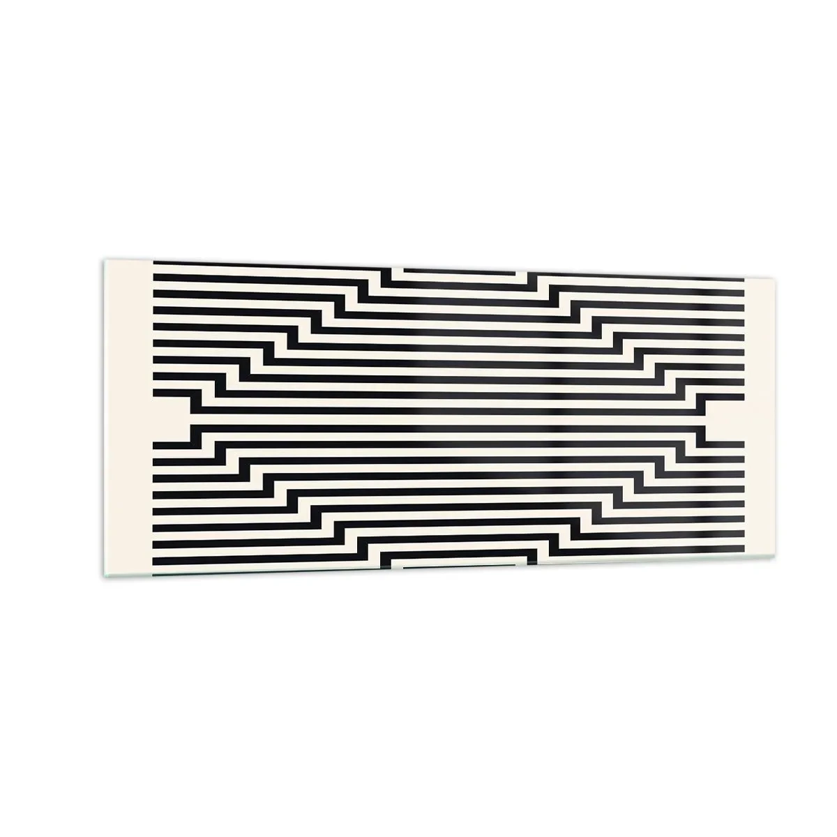 Üveg kép - Geometrikus illúzió - 100x40 cm