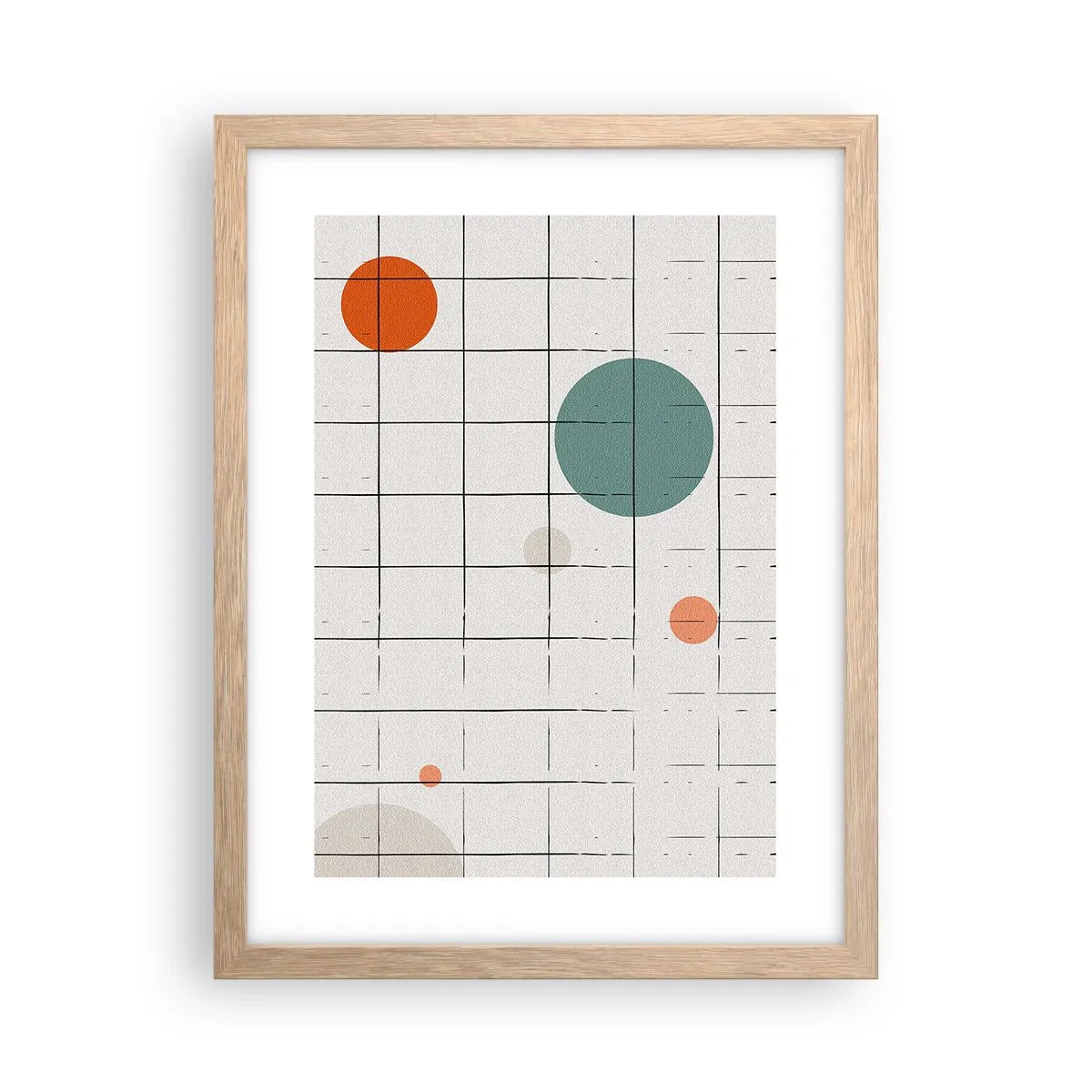 Poszter világos tölgy keretben - Csapdába esve. Mi vagy ők? - 30x40 cm