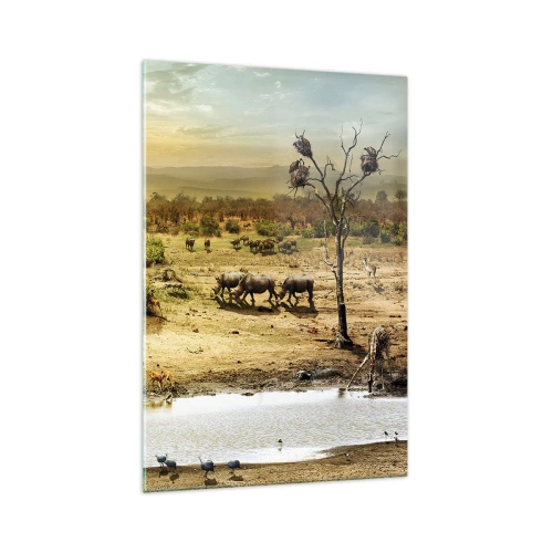 Üveg kép - „Z Edenu zaś wypływała rzeka…" - 70x100 cm