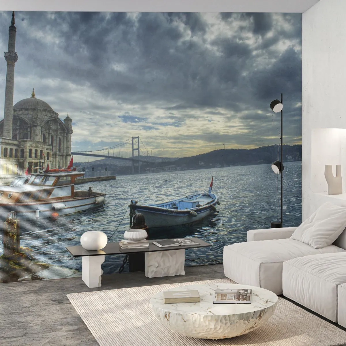 Fotótapéta Premium Sand - A világok határán - Város, Isztambul, Türkiye - 100x70 cm