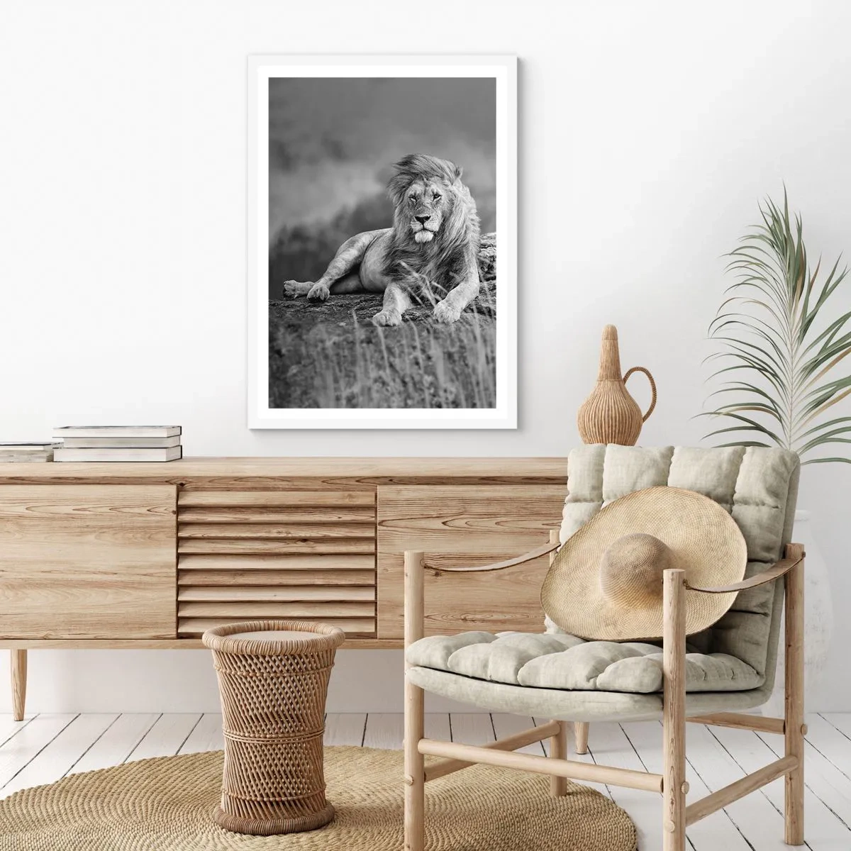 Poszter fekete keretben - Királyi szieszta - 70x100 cm