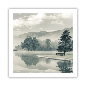 Poszter - A tó még alszik - 50x50 cm