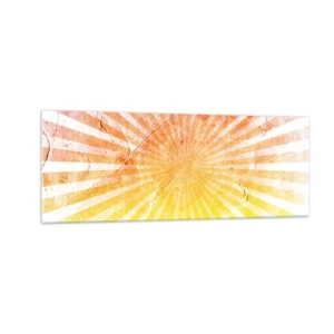 Üveg kép - Napkelte és napnyugta - 140x50 cm