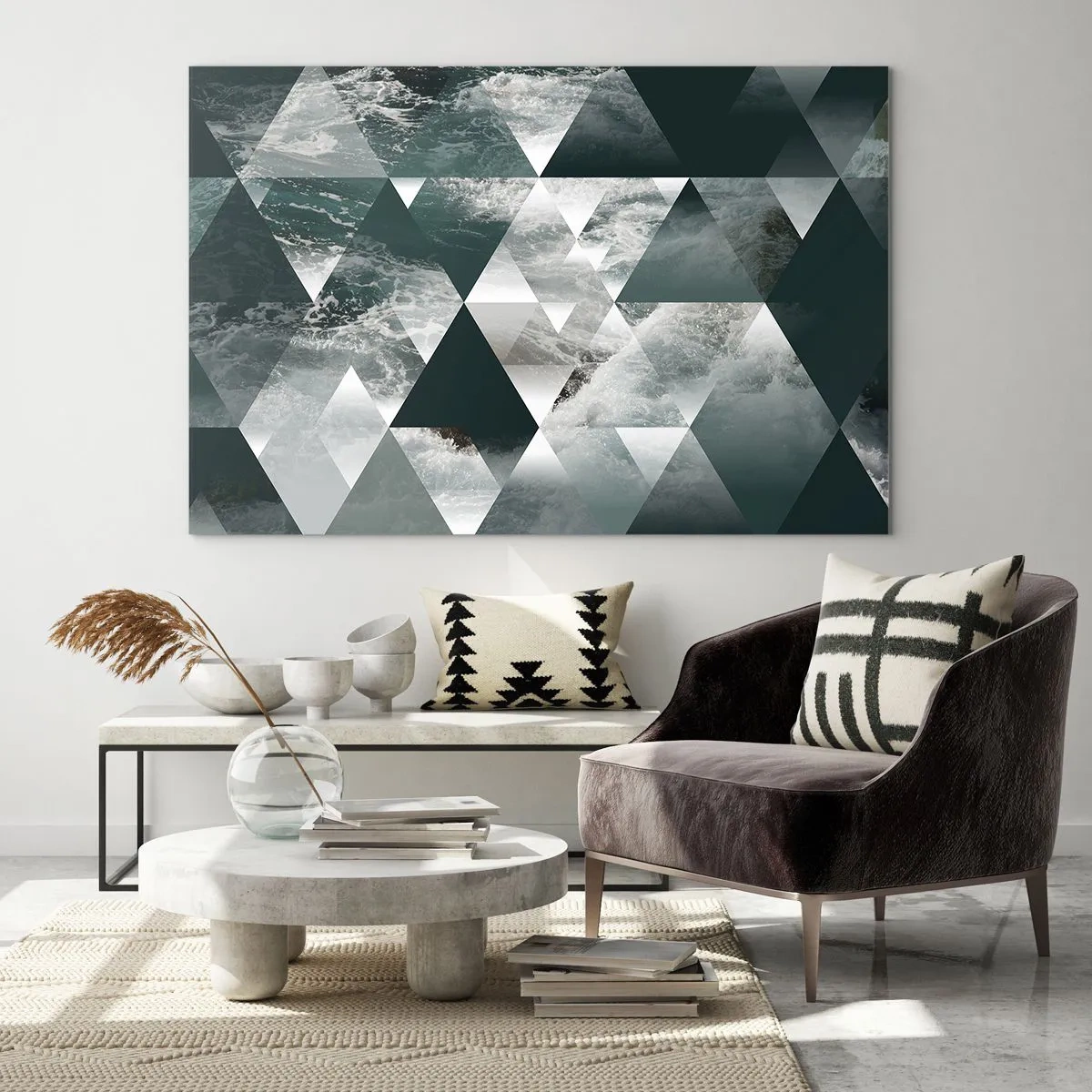 Üveg kép - Kristály perspektíva - 120x80 cm