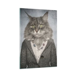 Üveg kép - A szőrmék újra divatosak - 80x120 cm