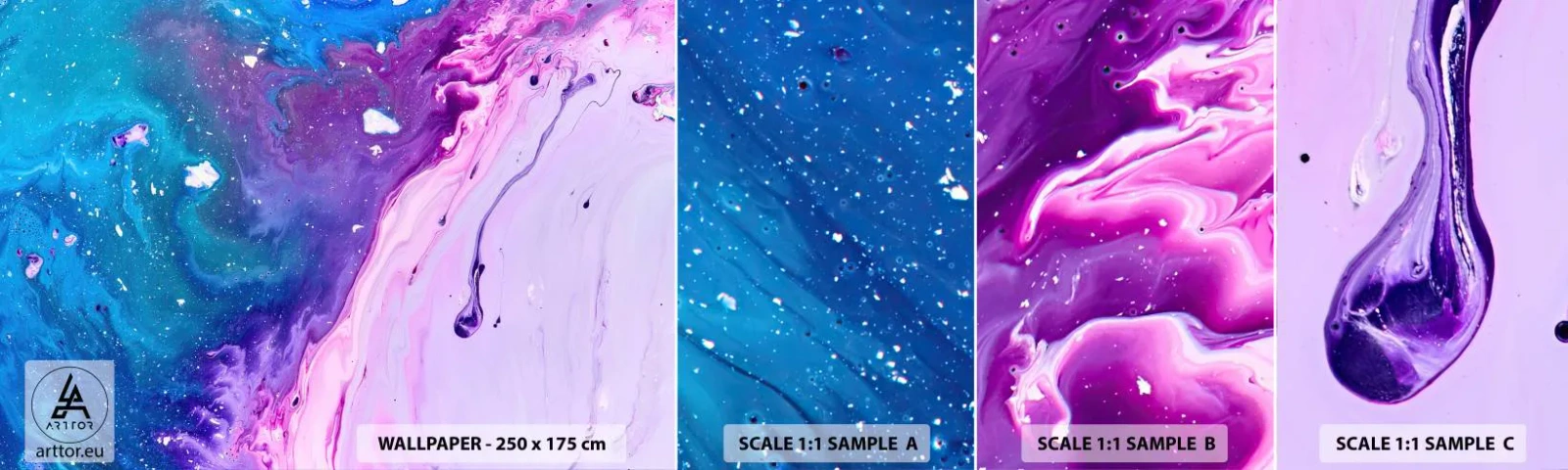 Fotótapéta Minta Standard Eco - Yin és yang - Absztrakció, Darab, Festmény - 100x30 cm