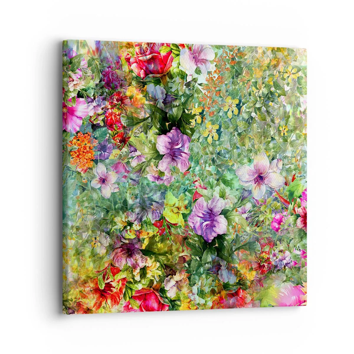 Vászonkép - Virágokban a vesztünk - 30x30 cm