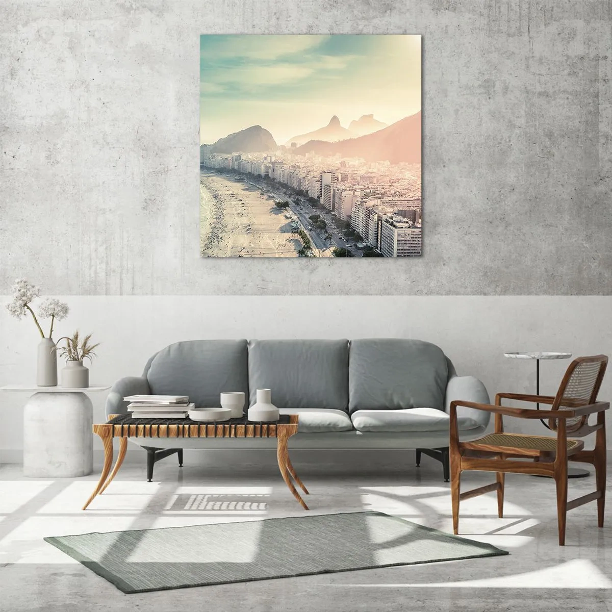 Üveg kép - Örökös nyaralás Rióban - 40x40 cm