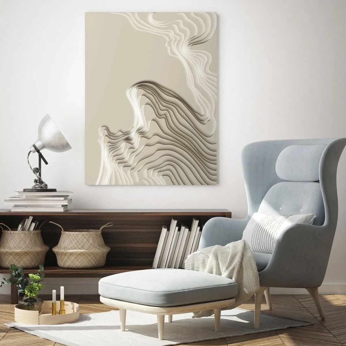 Üveg kép - Művészeti topográfia - 50x70 cm