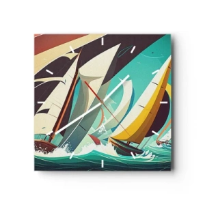 Falióra, Óra - Közelről és személyesen az elemekkel - 40x40 cm