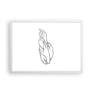 Poszter fekete keretben - Jó érintés - 70x50 cm