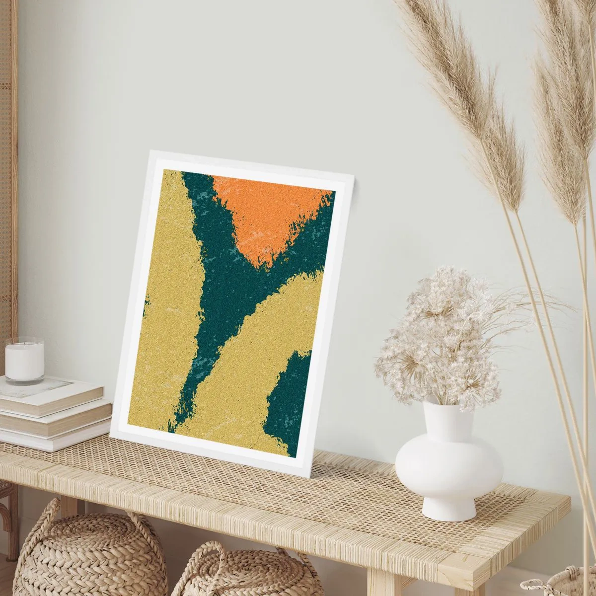 Poszter fekete keretben - Absztrakció - lassú mozgás - 61x91 cm