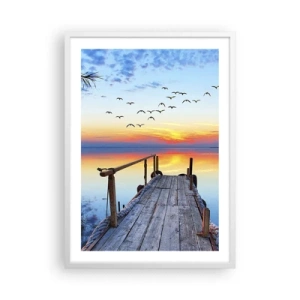 Poszter fekete keretben - Ideje visszamenni… - 50x70 cm