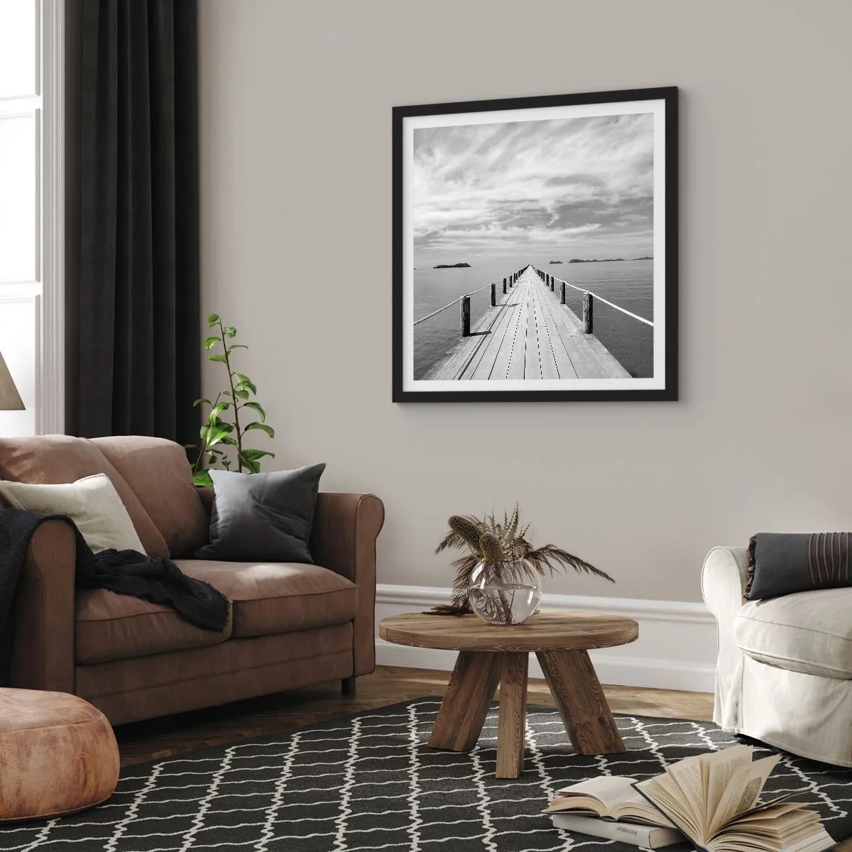 Poszter fehér keretben - Talán egy kirándulás... - 50x50 cm