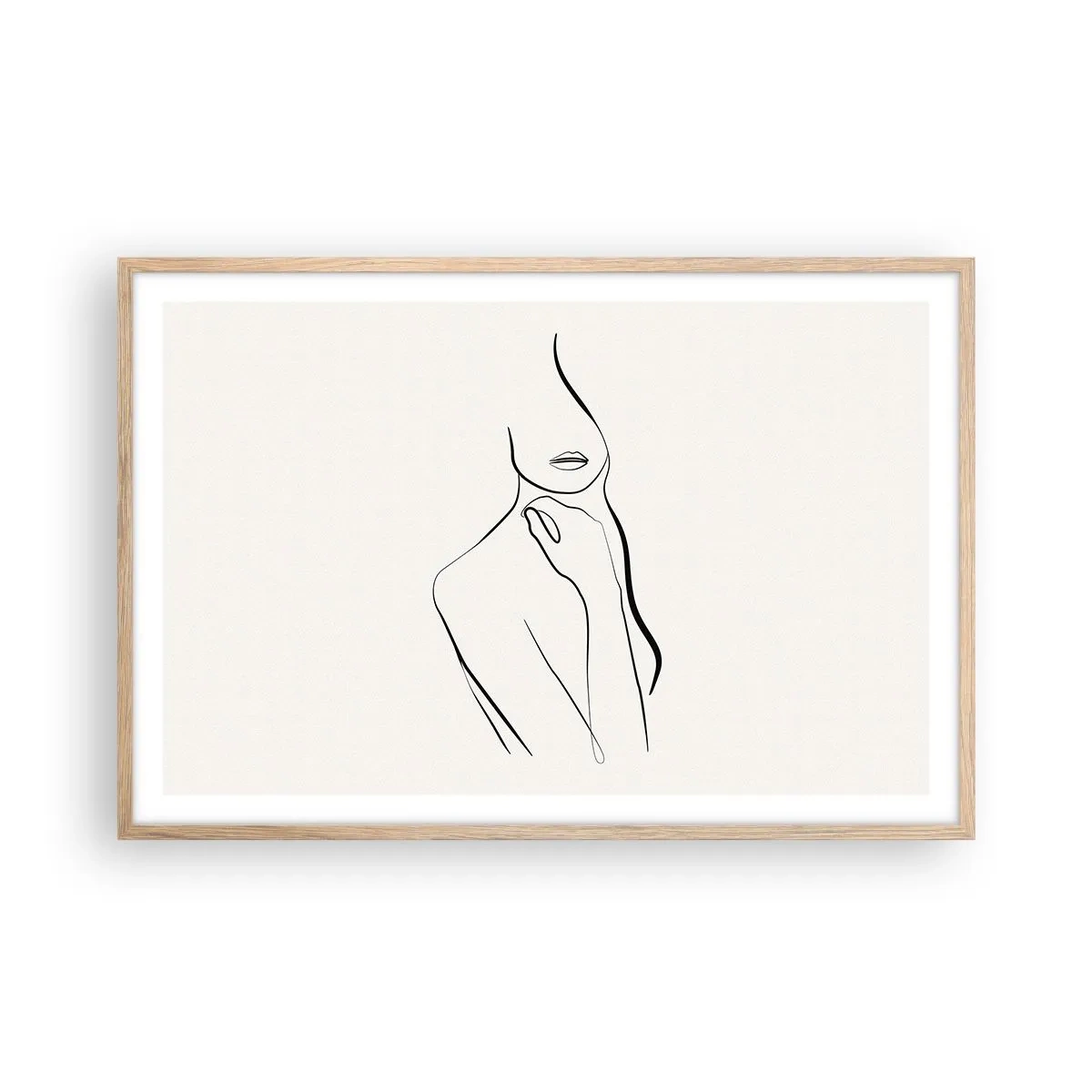 Poszter világos tölgy keretben - A melankólia hulláma - 91x61 cm