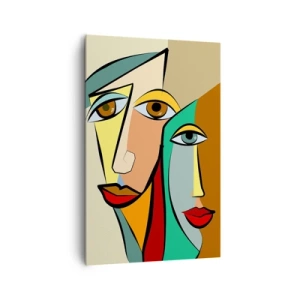 Vászonkép - Kubista pár - 80x120 cm